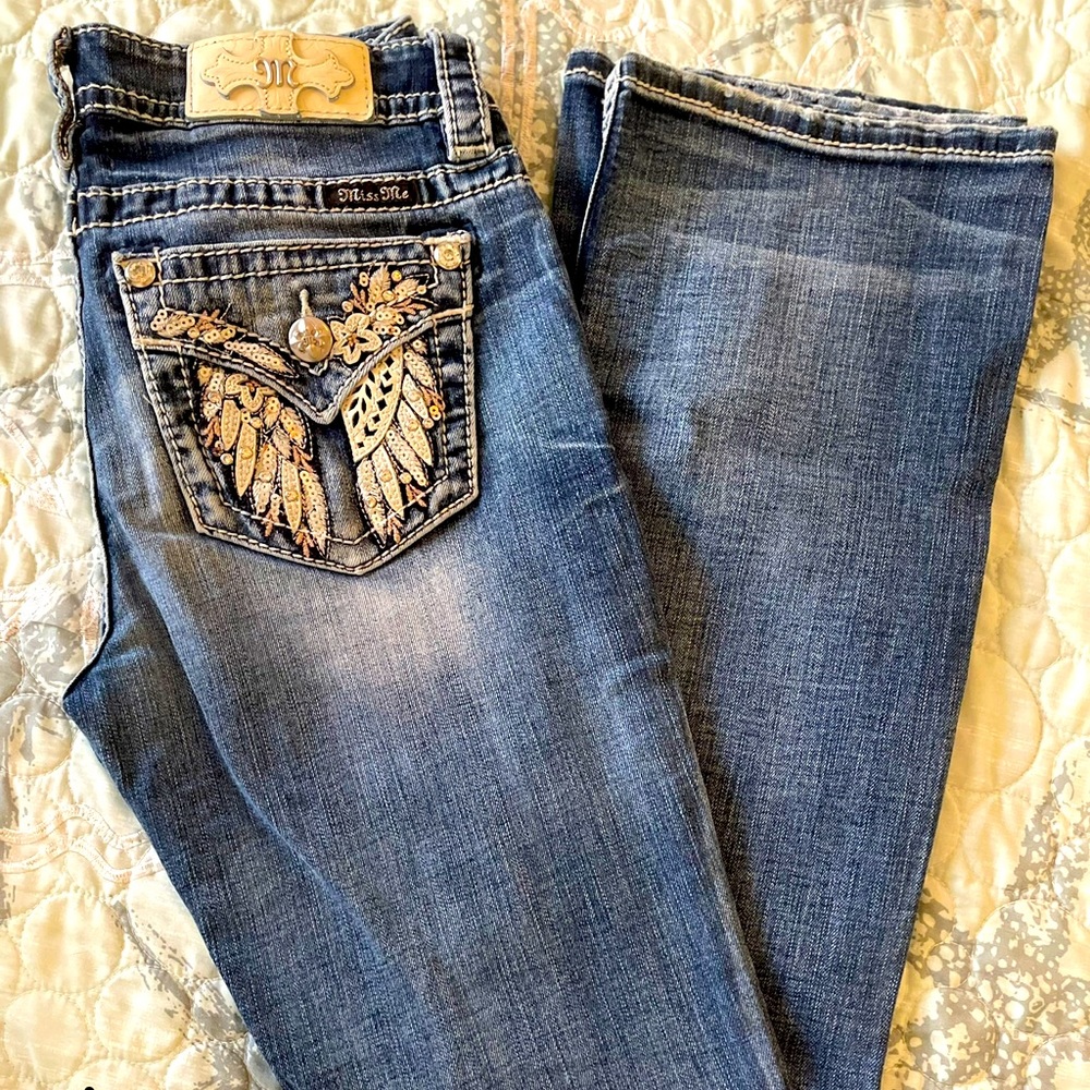 Angel Wing Miss Me Jeans